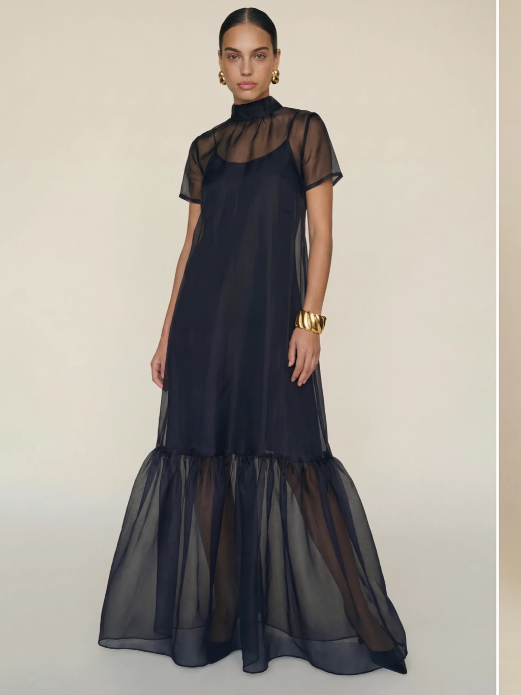 Nwt Few Moda Mellody Dress In Black. Size Large